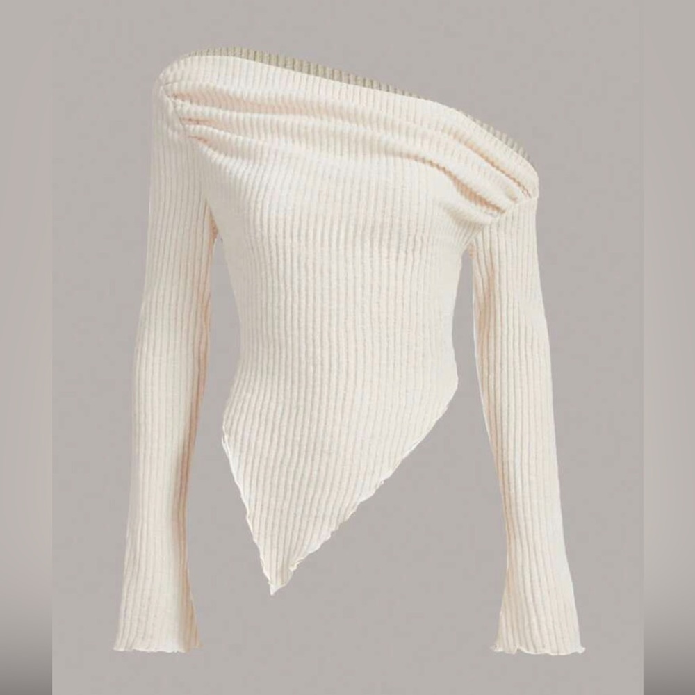 Warm White Asymmetrical Top